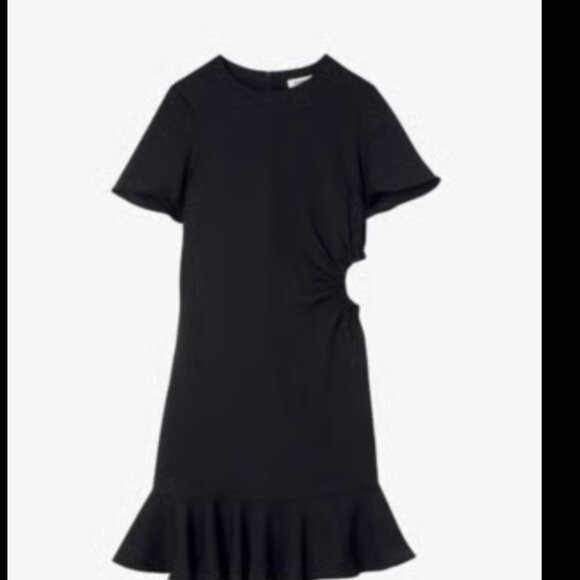Sandro Tessa Mini Dress In Black Size 40 - Picture 1 of 8
